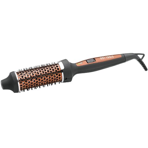 Hot Tools Ionic Tourmaline Hot Brush, 1.5 Inch, Black