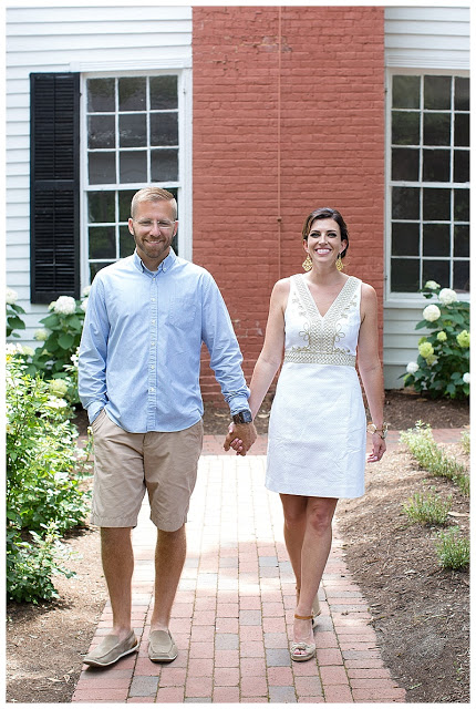 Meghan Grant with her husband holding hands Meghan Grant with her husband holding hands