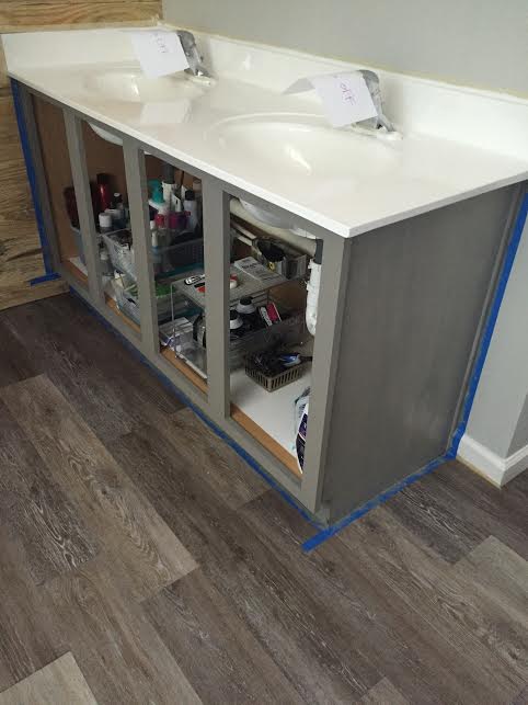 DIY Bathroom Cabinets