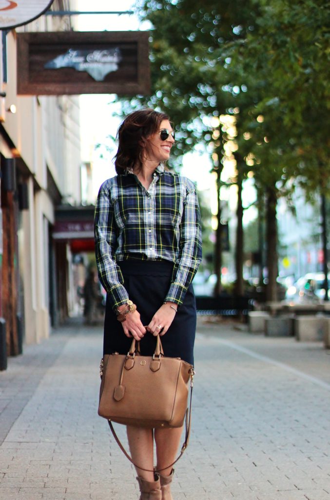 Plaid, Wool, and Slouchy Suede