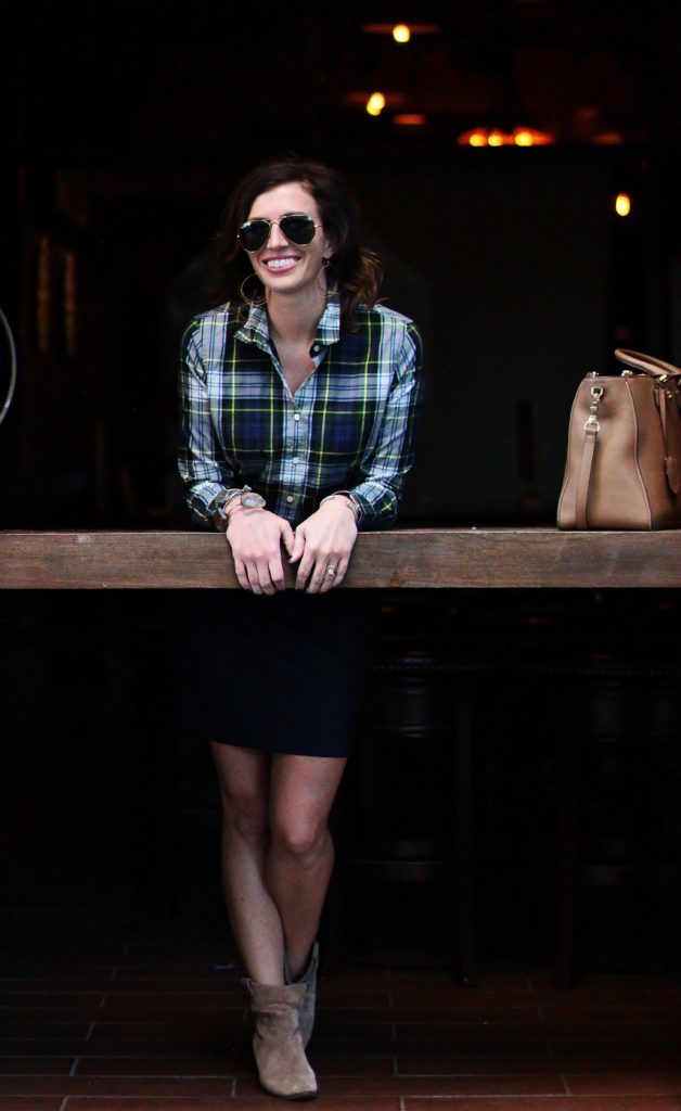 Plaid, Wool, and Slouchy Suede