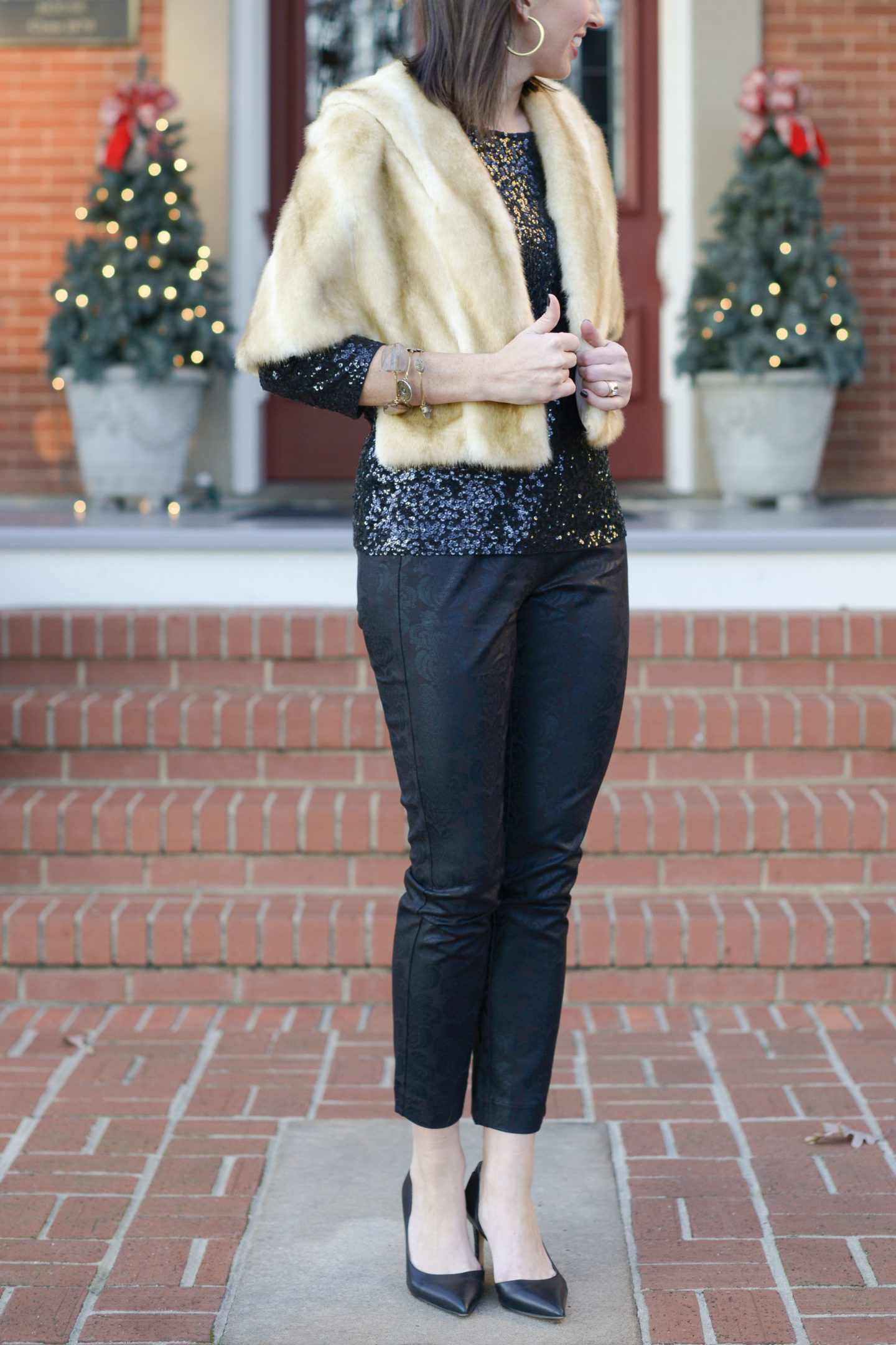 Sequins & Fur for New Year's Eve
