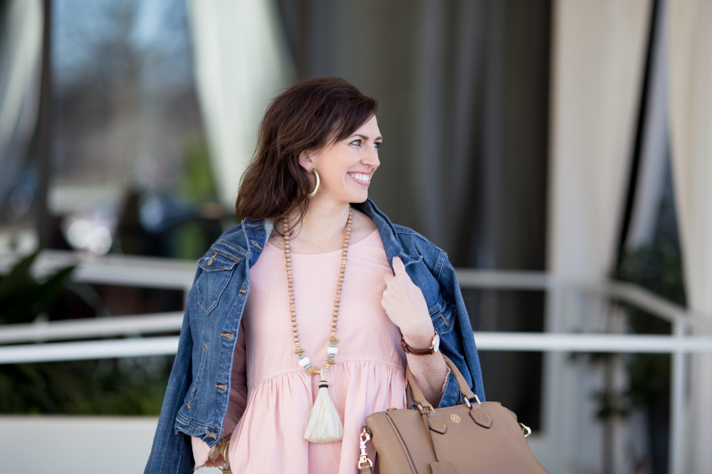 Pink Ombre with Denim