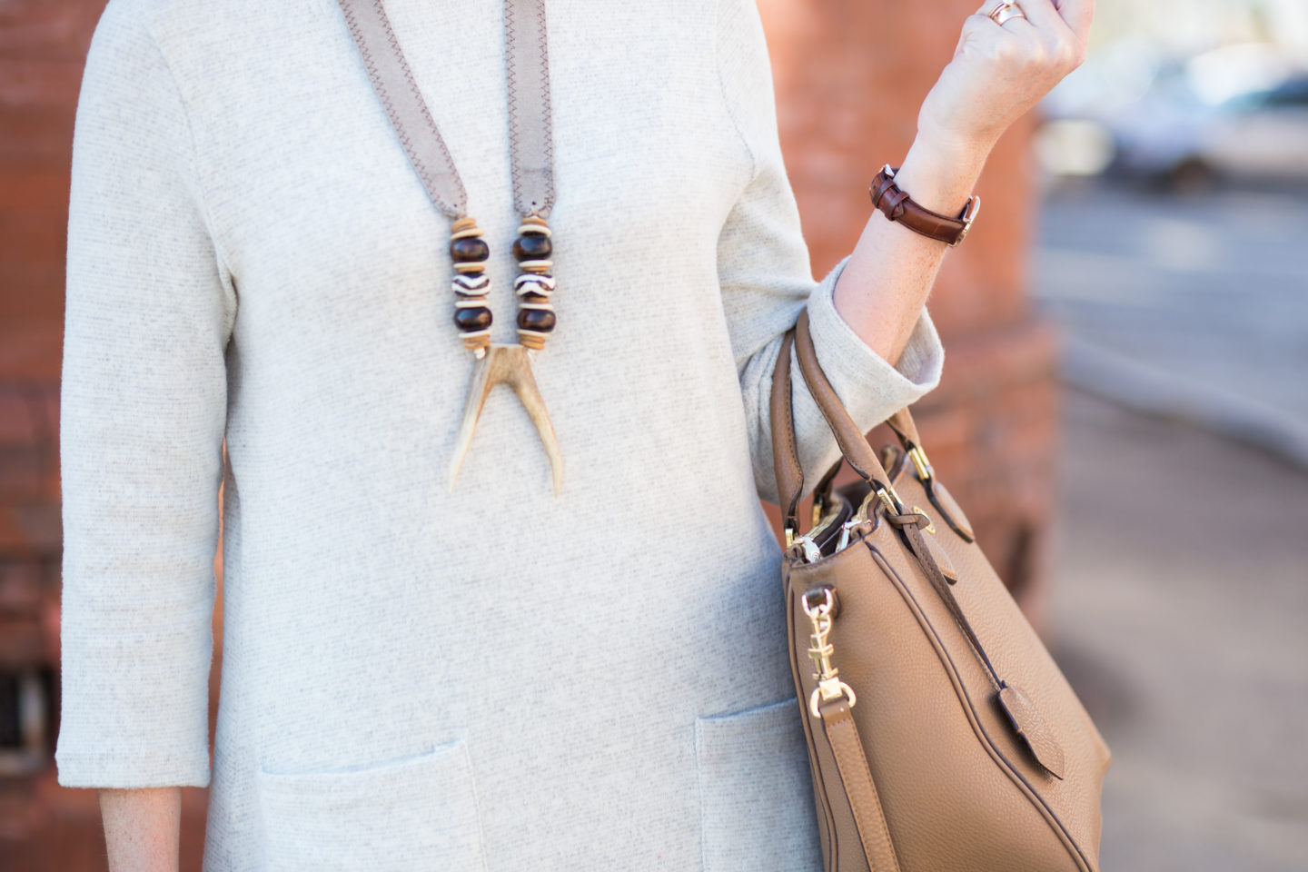 Neutral Dress + Over the Knee Boots - I'm Fixin' To - @mbg0112