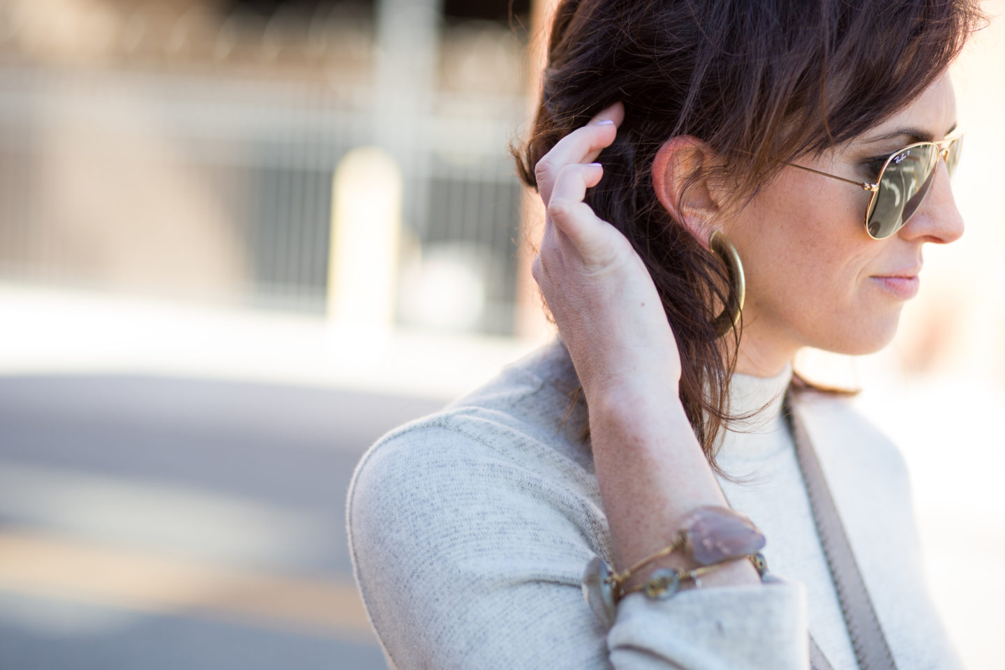 Neutral Dress + Over the Knee Boots - I'm Fixin' To - @mbg0112