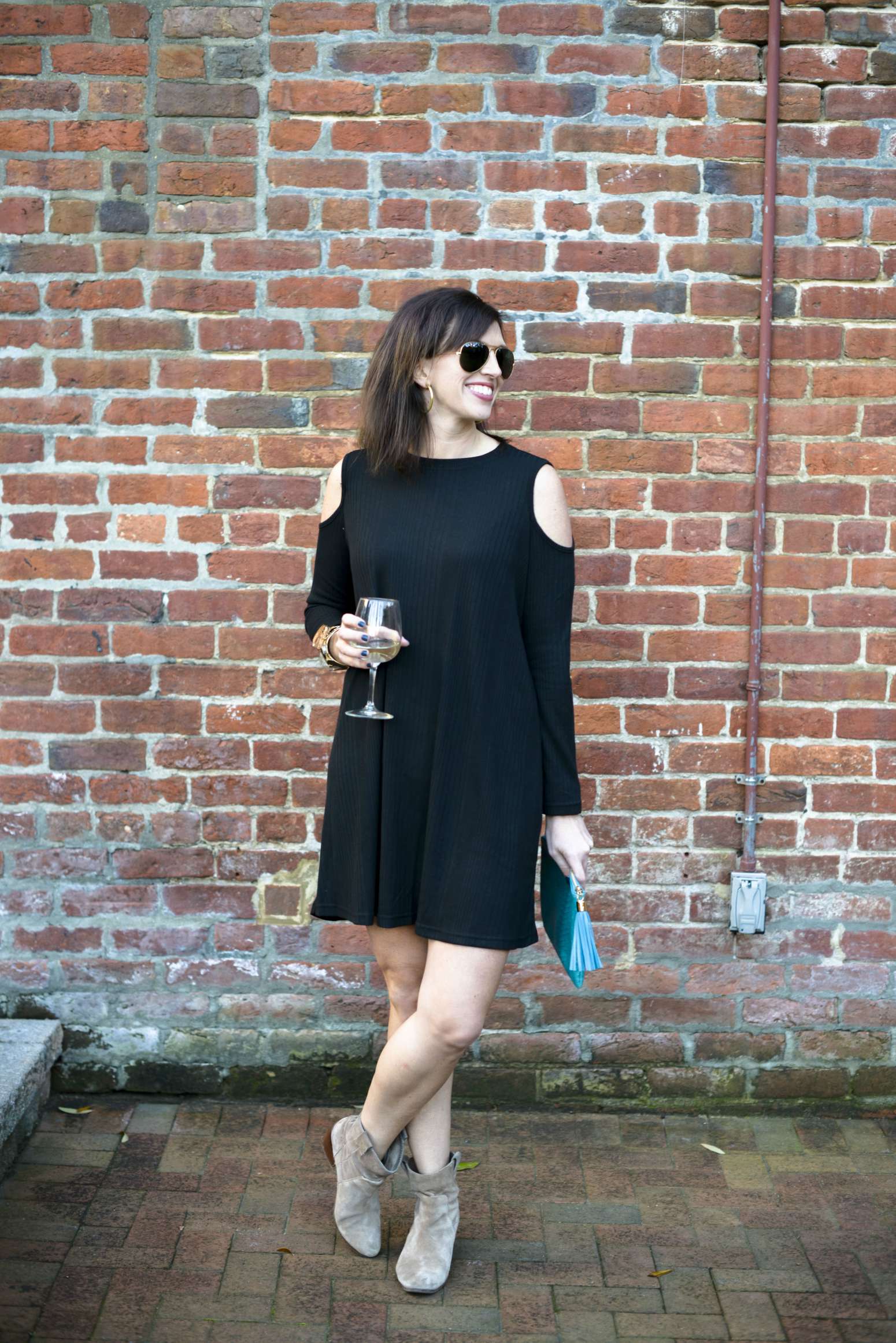 Cold Shoulder Dress for Max's on Broad - I'm Fixin' To - @mbg0112