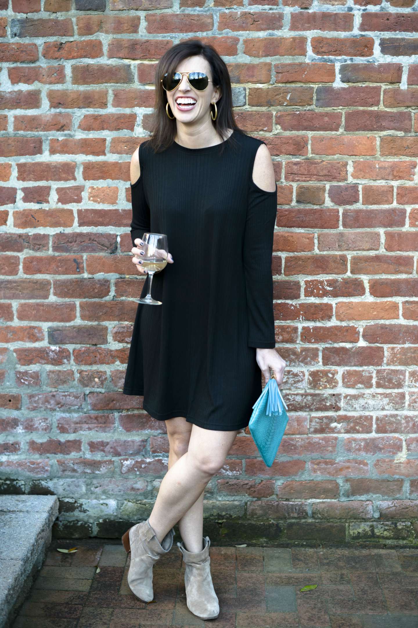 Cold Shoulder Dress for Max's on Broad - I'm Fixin' To - @mbg0112