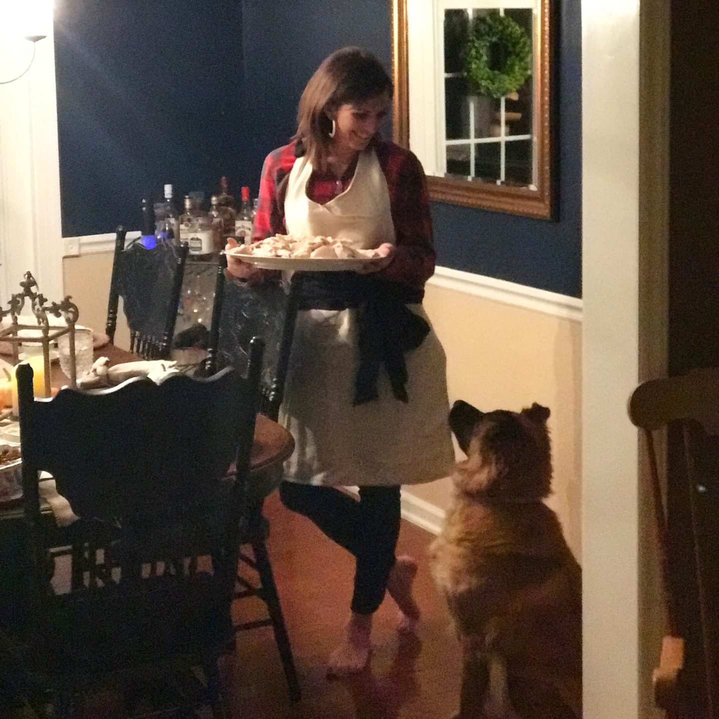 woman serving food woman serving food