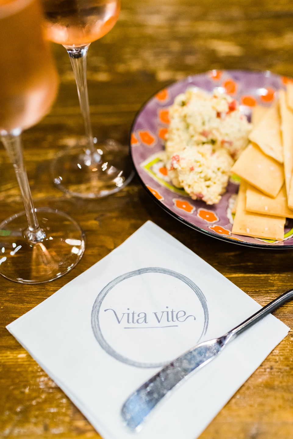 Vita Vite food Vita Vite cocktail napkin