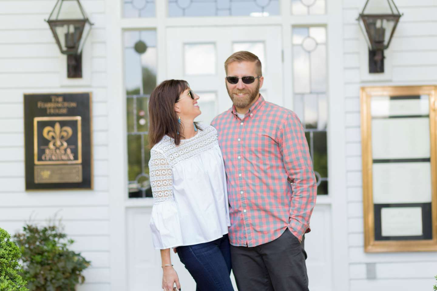 White Lace Top for Date Night at Fearrington Village - I'm Fixin' To - @mbg0112