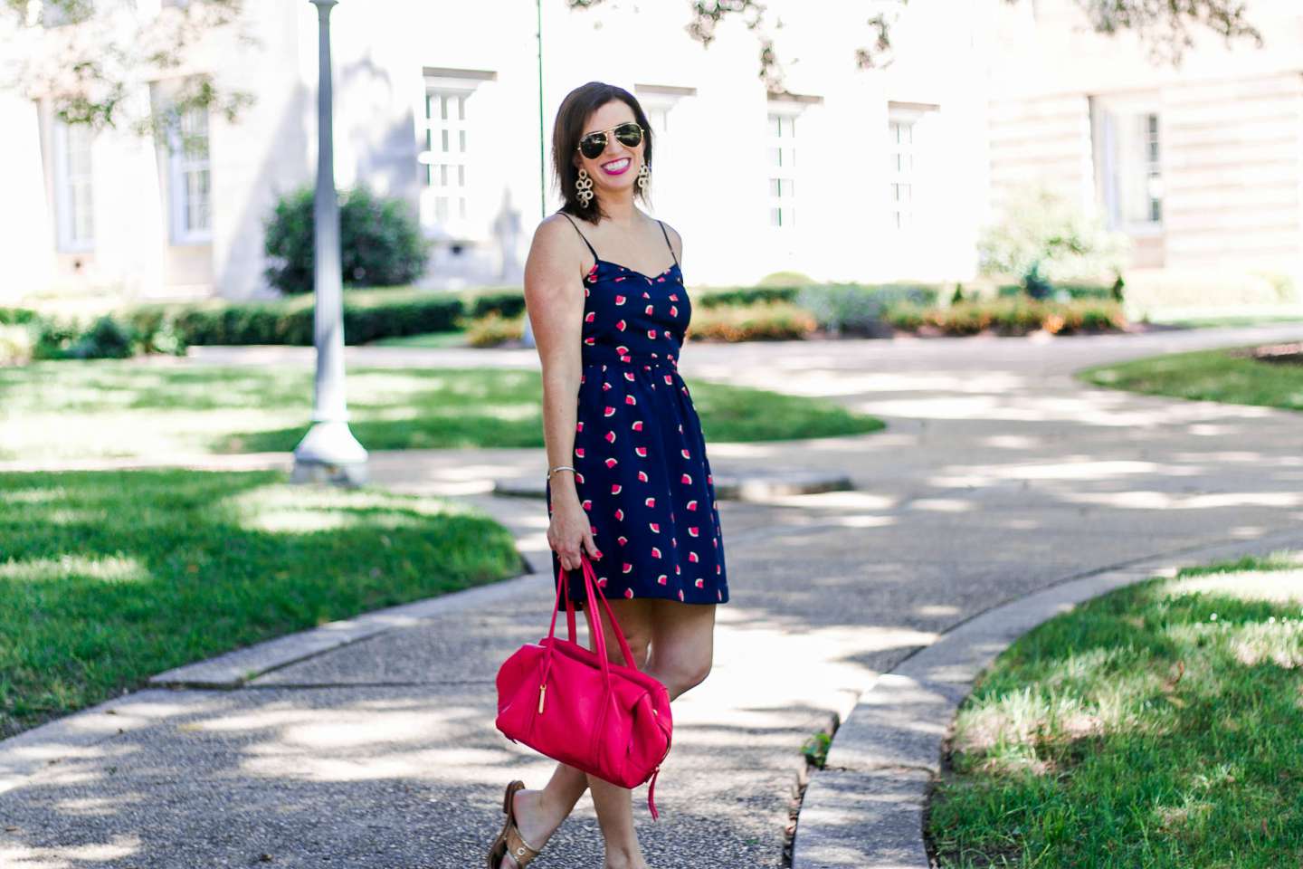 The Best Watermelon Dress for National Watermelon Day by NC fashion blogger I'm Fixin' To