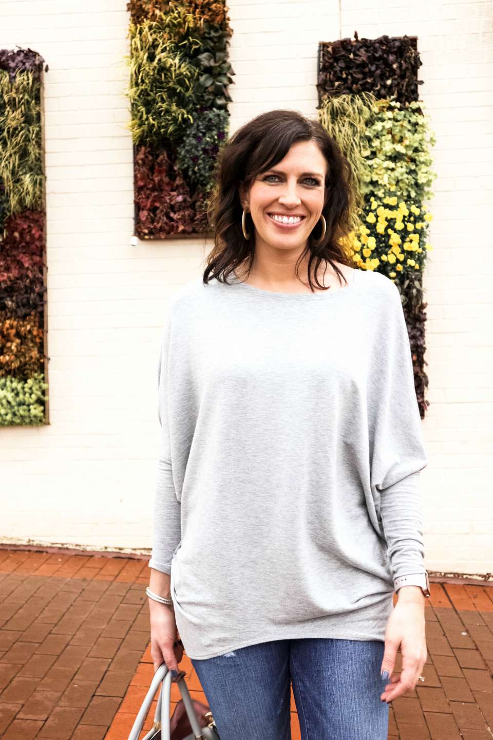 My Favorite Gray Tops for Weekend Wear - I'm Fixin' To - @mbg0112