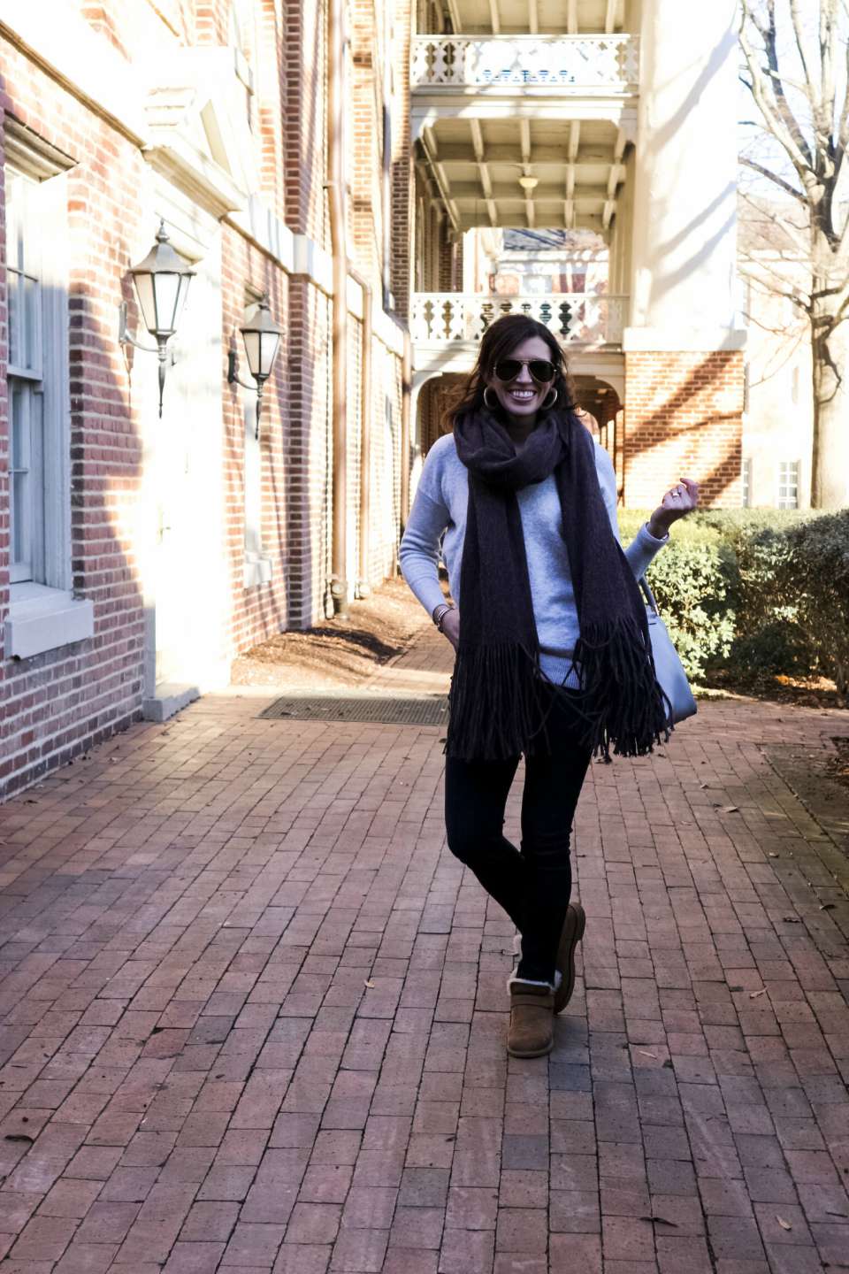 My Favorite Gray Tops for Weekend Wear - I'm Fixin' To - @mbg0112