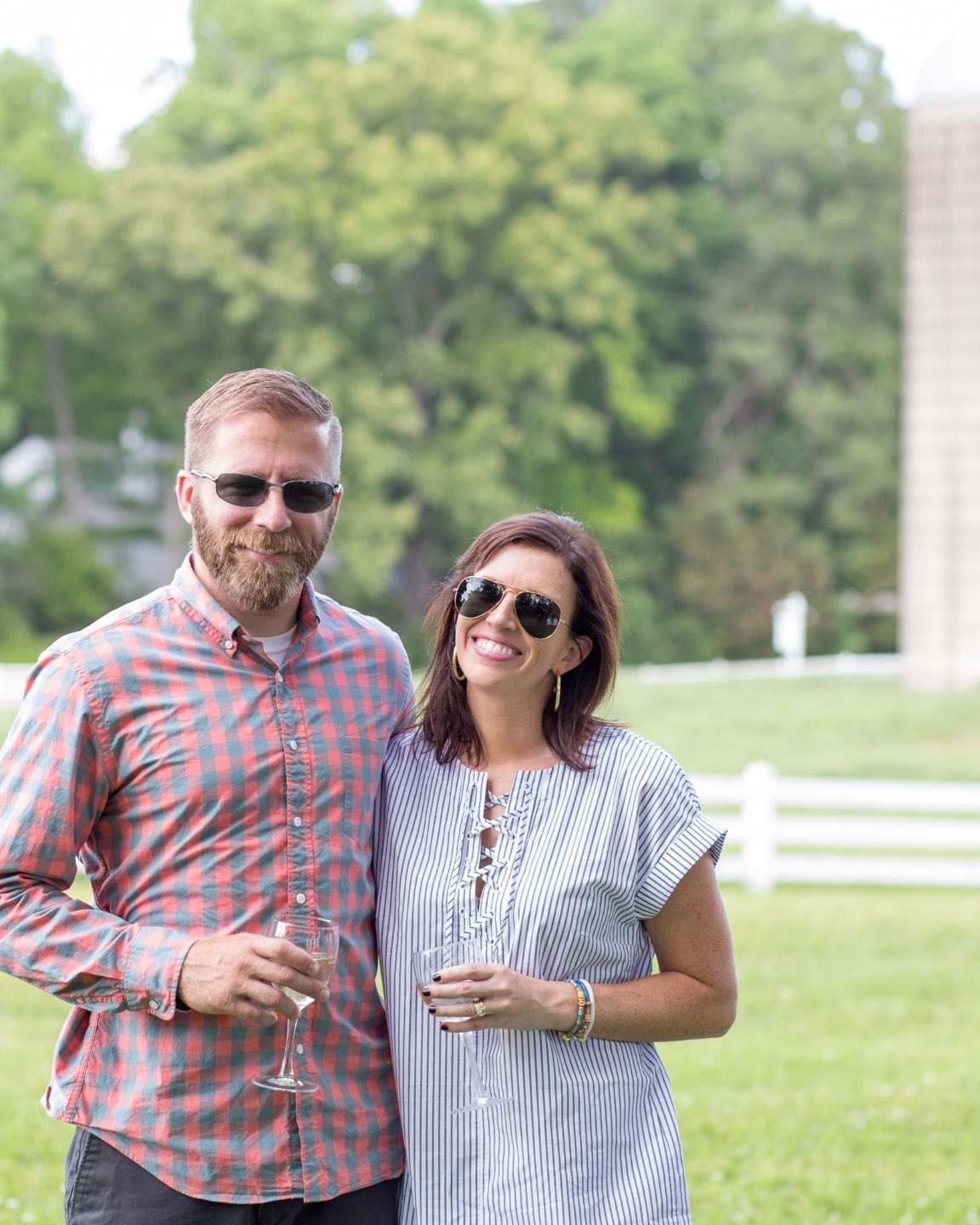 Welcome July + June Instagram Roundup - I'm Fixin' To - @mbg0112 | Welcome July + June Instagram Fashion Roundup by popular North Carolina life and style blog, I'm Fixin' To: image of man and woman holding wine glasses and standing next to each other. 