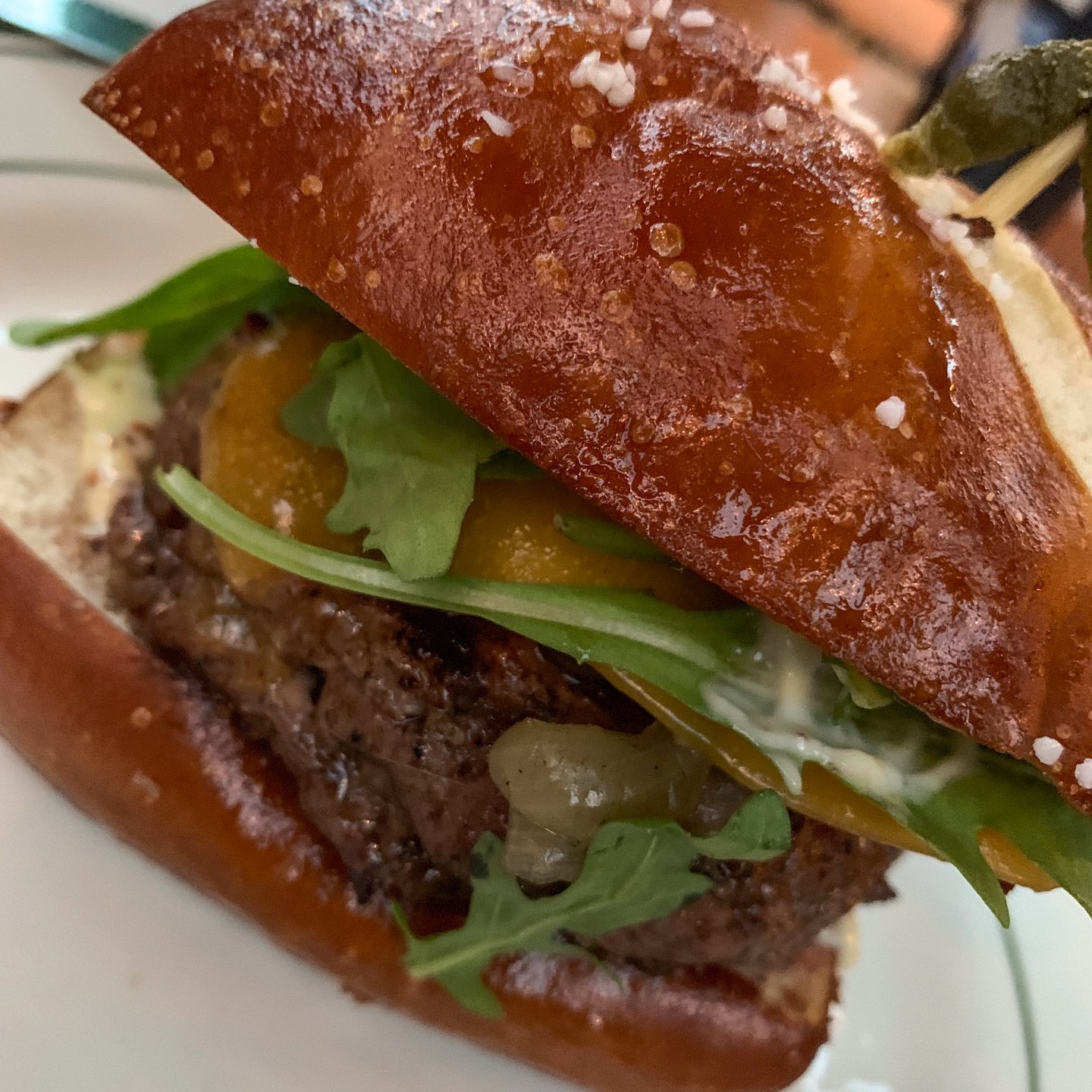 Welcome July + June Instagram Roundup - I'm Fixin' To - @mbg0112 | Welcome July + June Instagram Fashion Roundup by popular North Carolina life and style blog, I'm Fixin' To: image of a cheese burger.