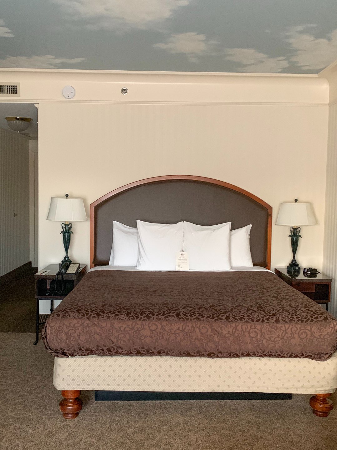 the bed at the O.Henry Hotel in Greensboro