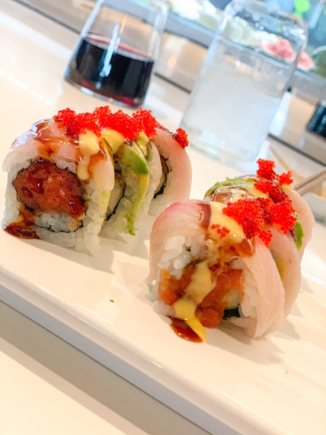 Welcome August + July 2019 Instagram Roundup - I'm Fixin' To - @mbg0112 | Welcome August + July 2019 Instagram Roundup by popular North Carolina life and style blog, I'm Fixin' To: image of sushi at Osha Thai Kitchen and Sushi.