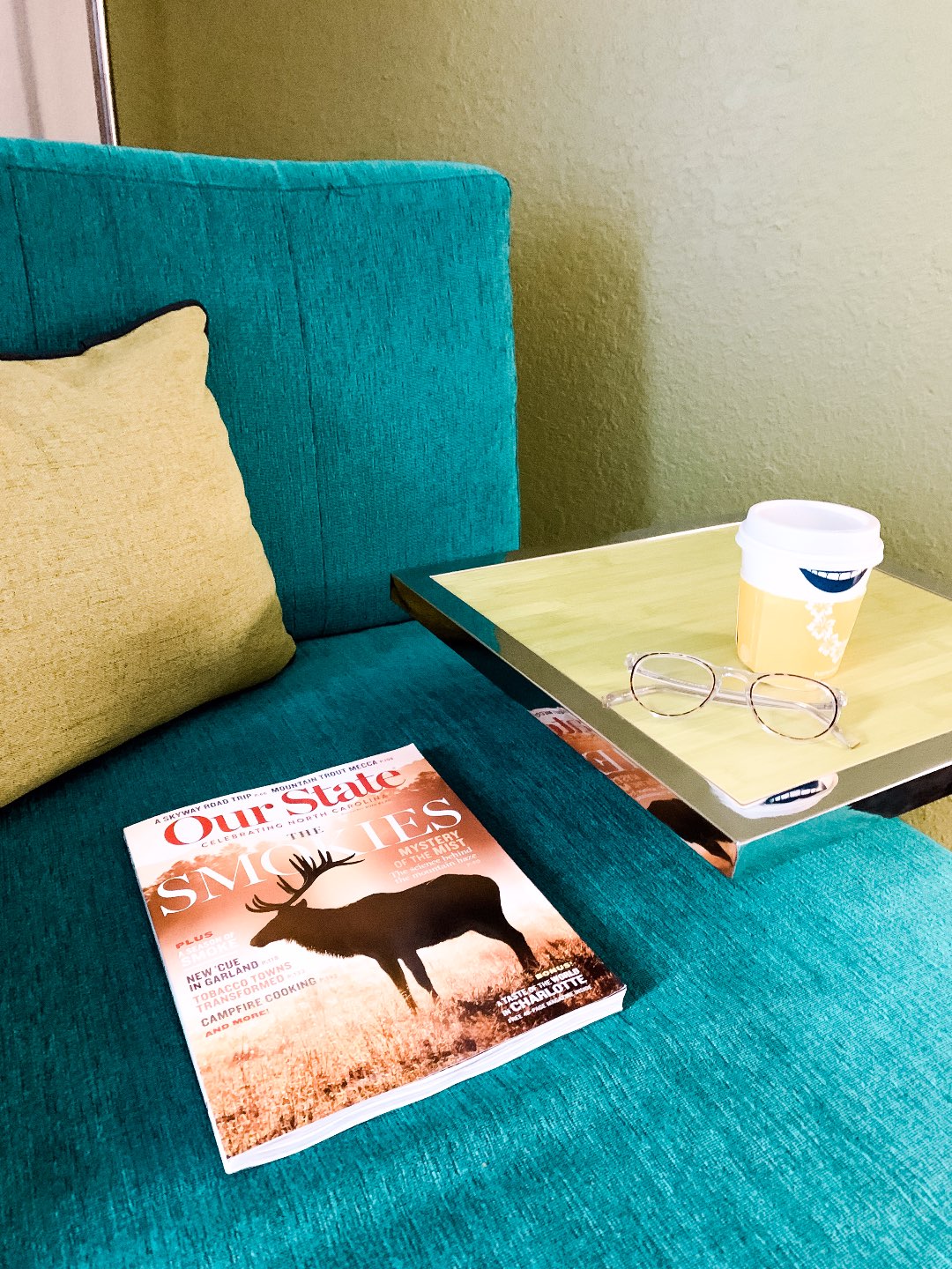Eastern North Carolina Travel Guide: Top 10 Things to Do in Goldsboro NC by popular North Carolina blog, I'm Fixin' To: image of a chair at the Hampton Inn.