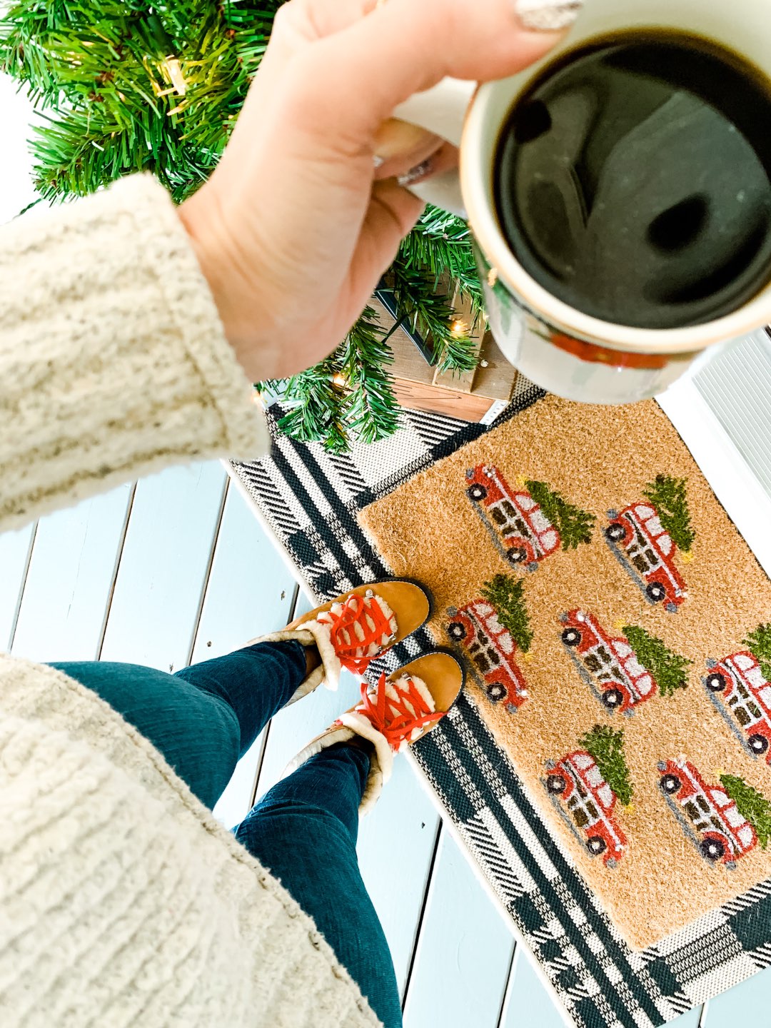 Top 10 Recent Amazon Purchases by popular North Carolina life and style blog, I'm Fixin' To: image of a woman wearing some J. Crew Nordic boots.