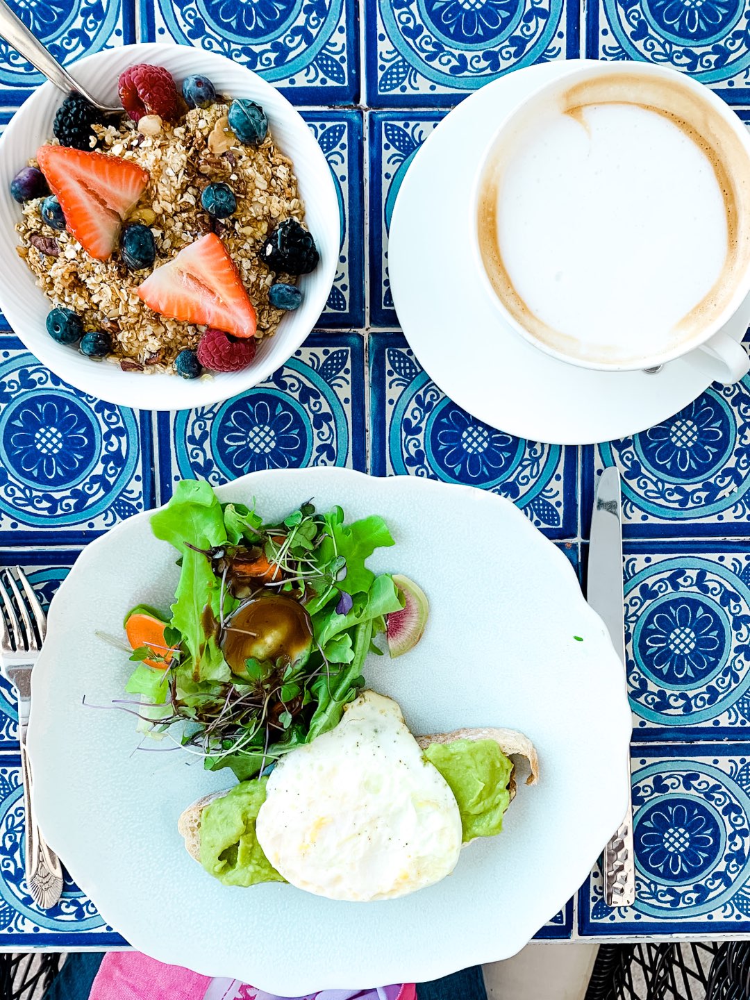 Warming Up in the Bahamas: the Best Things to Do at Baha Mar - I'm Fixin' To - @mbg0112 | Warming Up in the Bahamas: the Best Things to Do in Baha Mar by popular North Carolina travel blog, I'm Fixin' To: image of a bowl of granola and some avocado toast. 