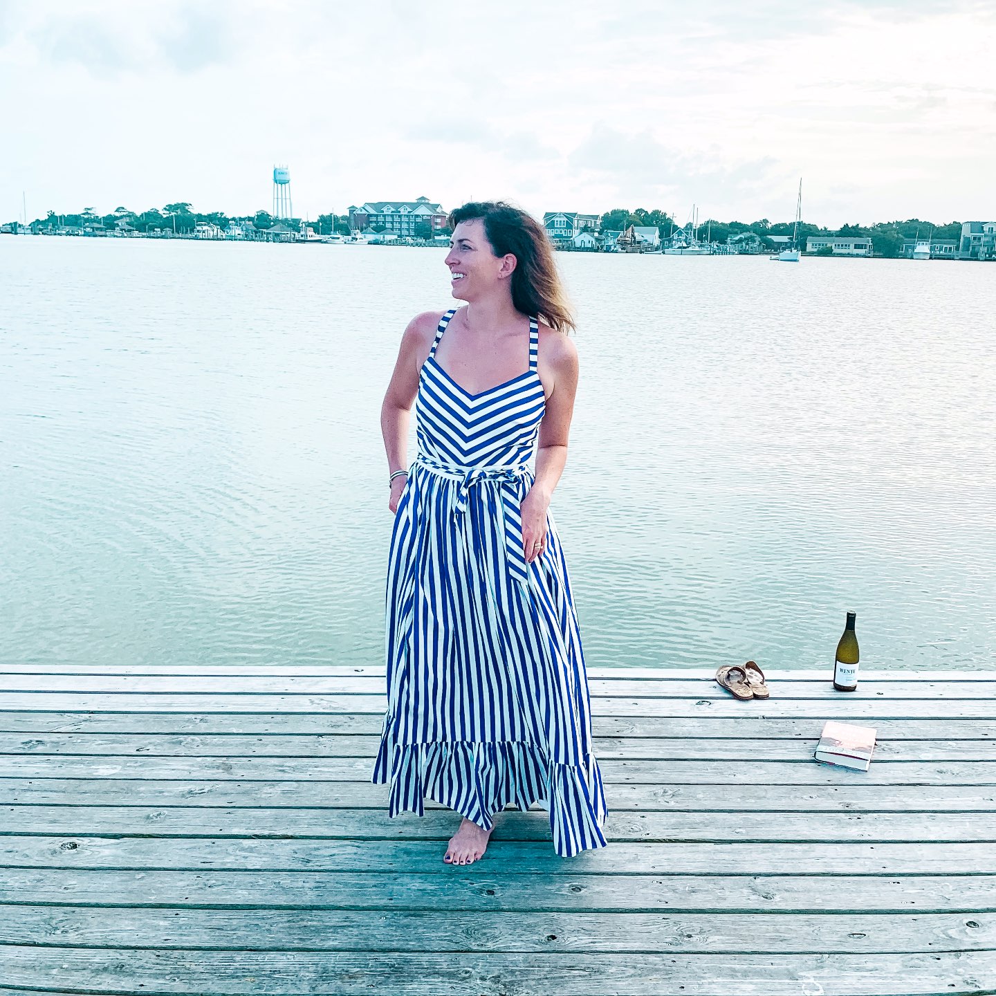 How to Set Healthy Boundaries with Friends: 8 Essential Tips - I'm Fixin' To - @mbg0112 | How to Set Healthy Boundaries with Friends: 8 Essential Tips by popular NC life and style blog, I'm Fixin' To: image of a woman standing on a dock by the ocean.