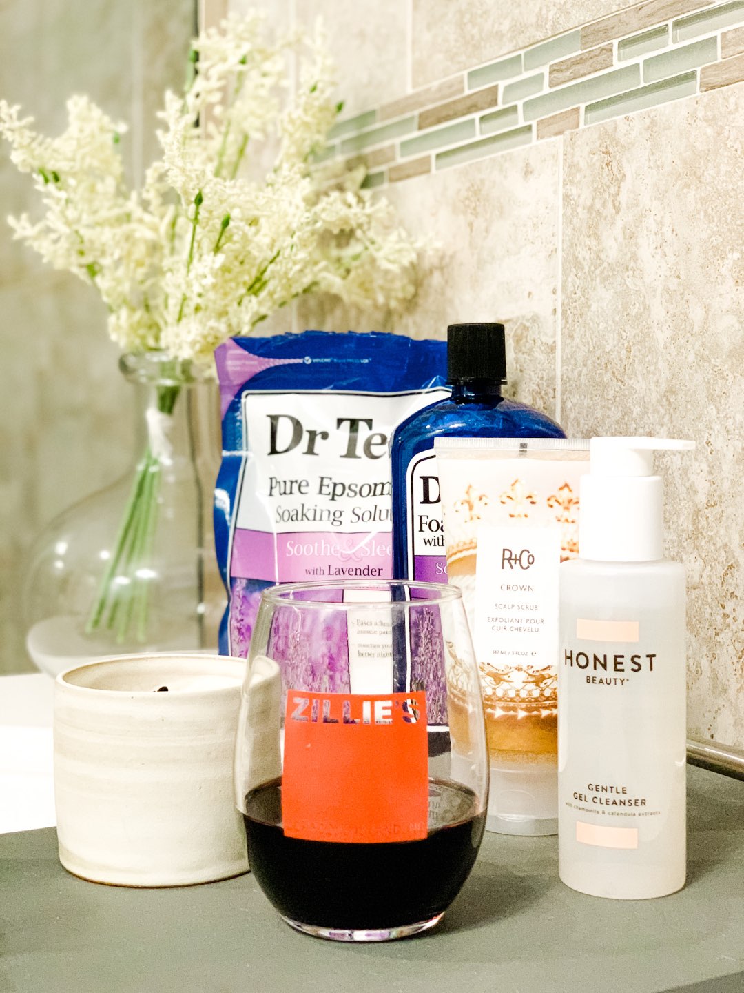 Recent Purchases by popular N.C. life and style blog, I'm Fixin' To: image of Dr. Teal's pure epsom salt soaking solution