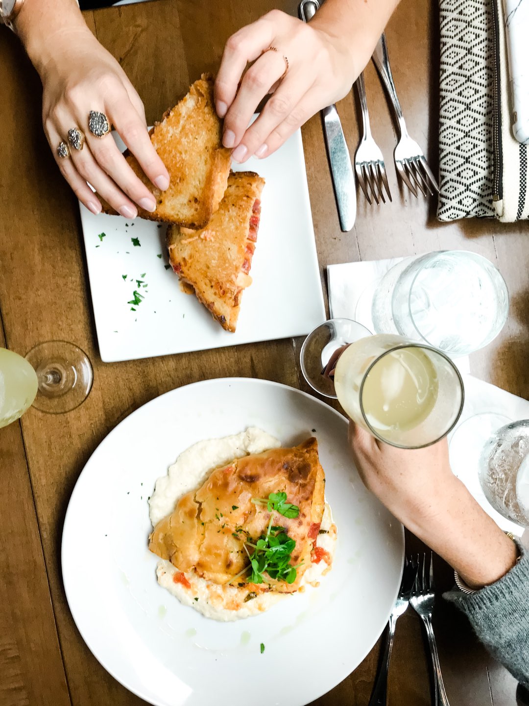 The 20 North Carolina Restaurants I Can't Wait to Visit after Quarantine - I'm Fixin' To - @mbg0112 | Best North Carolina Restaurants by popular N.C. blog, I'm Fixin' To: image of food at Mozelle's restaurant.