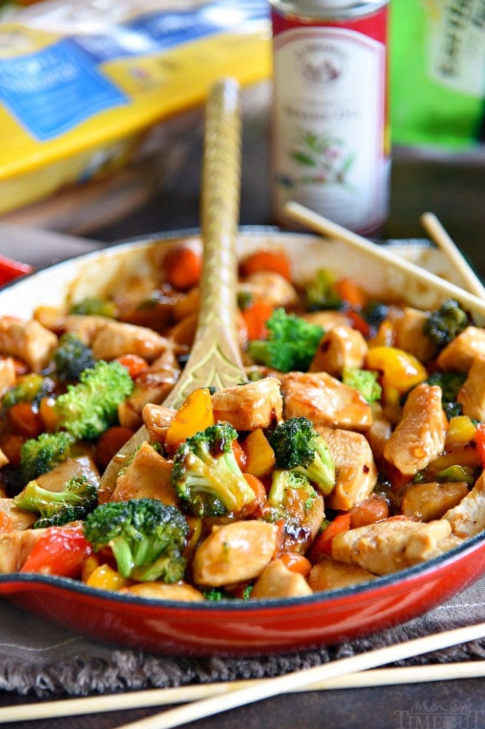 Easy Recipes for Two by popular North Carolina lifestyle blog, I'm Fixin' To: image of chicken stir fry.
