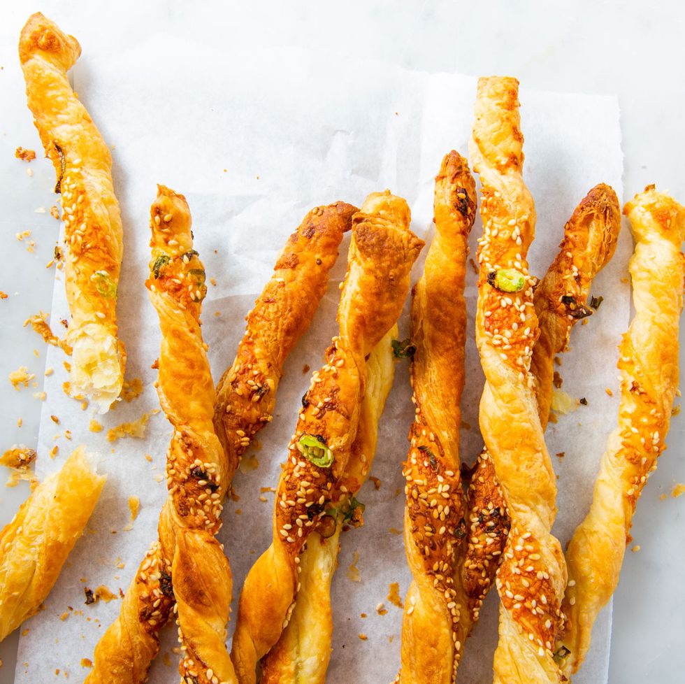 Best Southern Food by popular N.C. lifestyle blog, I'm Fixin' To: image of cheese straws. 