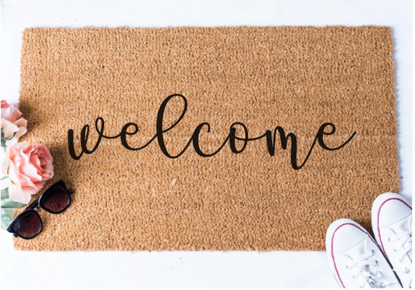 Top 10 2020 Best Sellers from I'm Fixin' To - I'm Fixin' To - @imfixintoblog |2020 Best Sellers by popular NC life and style blog, I'm Fixin' To: image of a welcome door mat. 