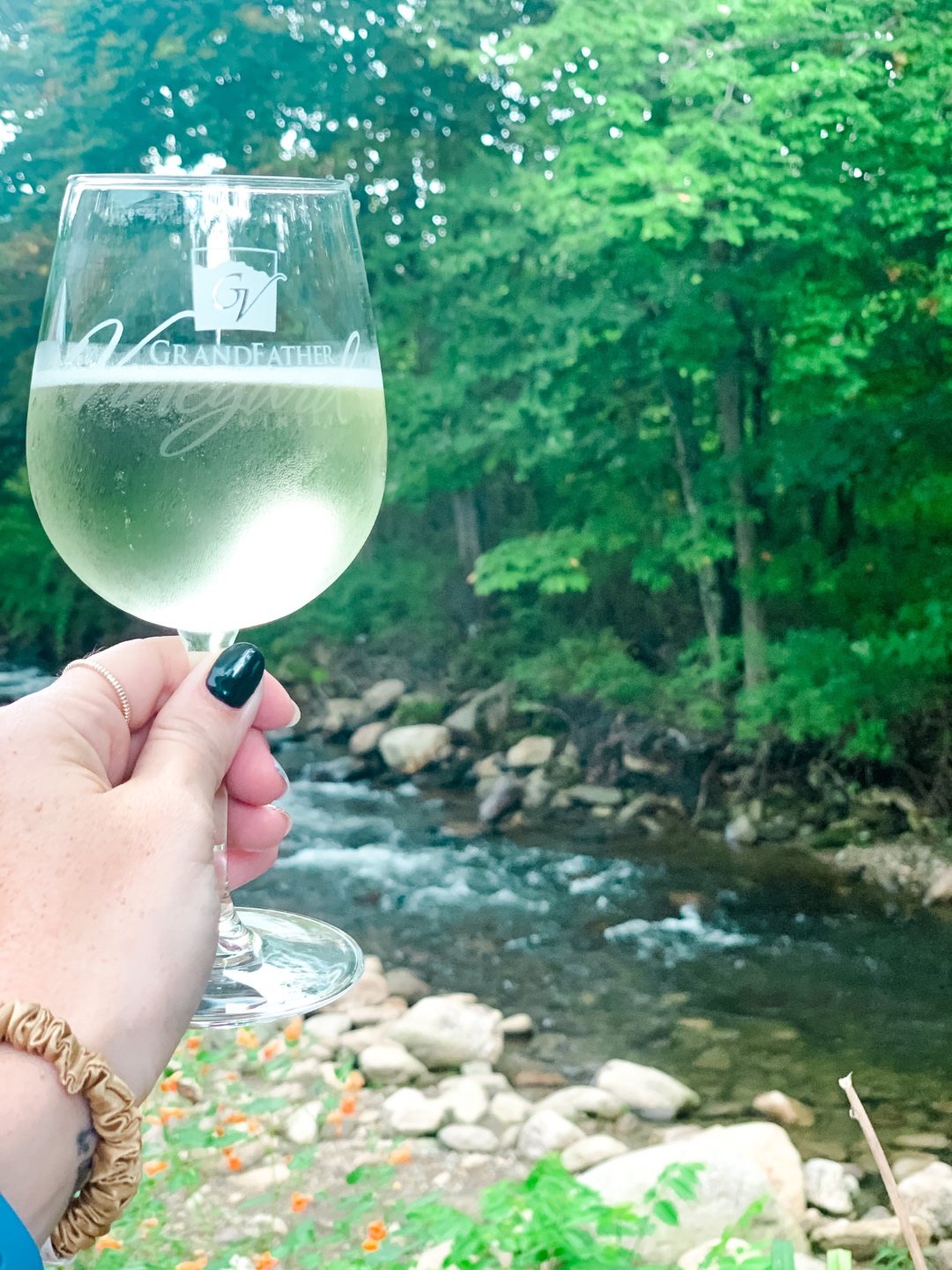 2020, a Year in Review: our Travel Adventures - I'm Fixin' To - @imfixintoblog |Year in Review by popular NC travel blog, I'm Fixin' To: image of a a woman holding a glass of white wine.