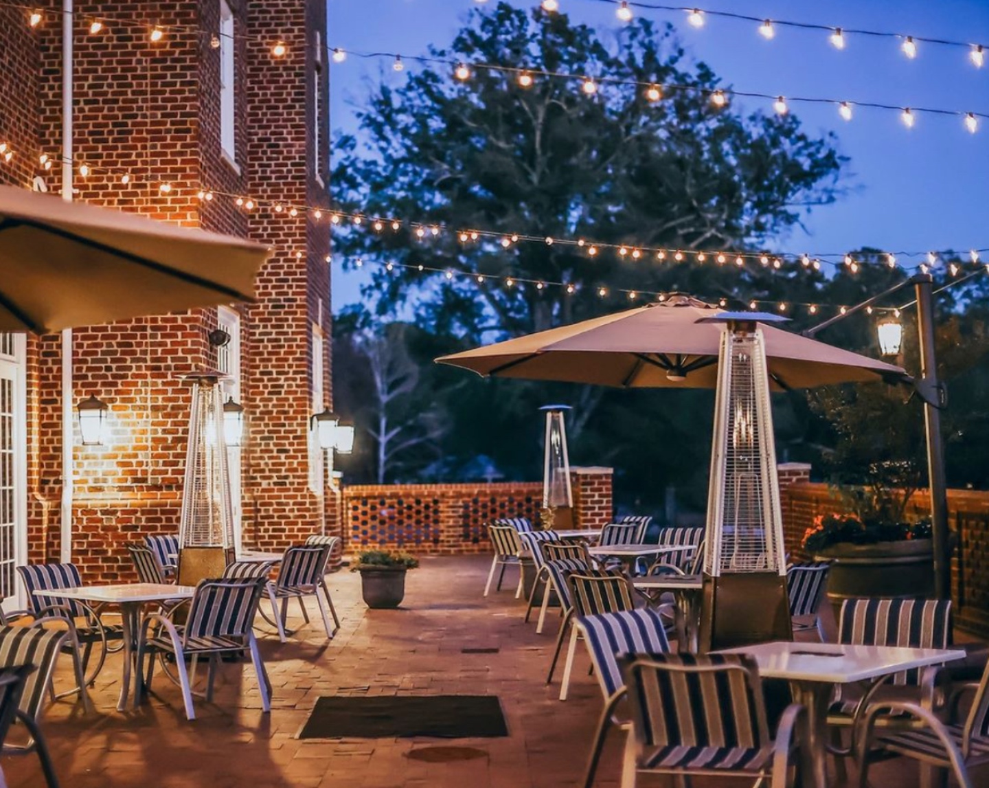 A Local Valentine's Gift Guide for Raleigh, NC - I'm Fixin' To - @imfixintoblog |Valentine's Day Gift Guide by popular NC lifestyle blog, I'm Fixin' To: image of the Mayton Inn patio. 
