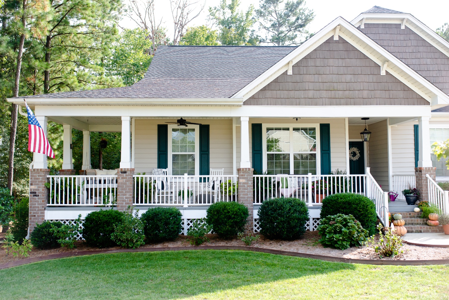 Fall Front Porch Decor with Fairview Garden Center featured by top Raleigh blogger, I'm Fixin' To