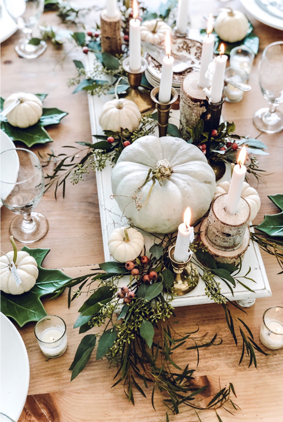 A Traditional Thanksgiving Tablescape with a Modern Feel featured by top NC lifestyle blogger, I'm Fixin' To