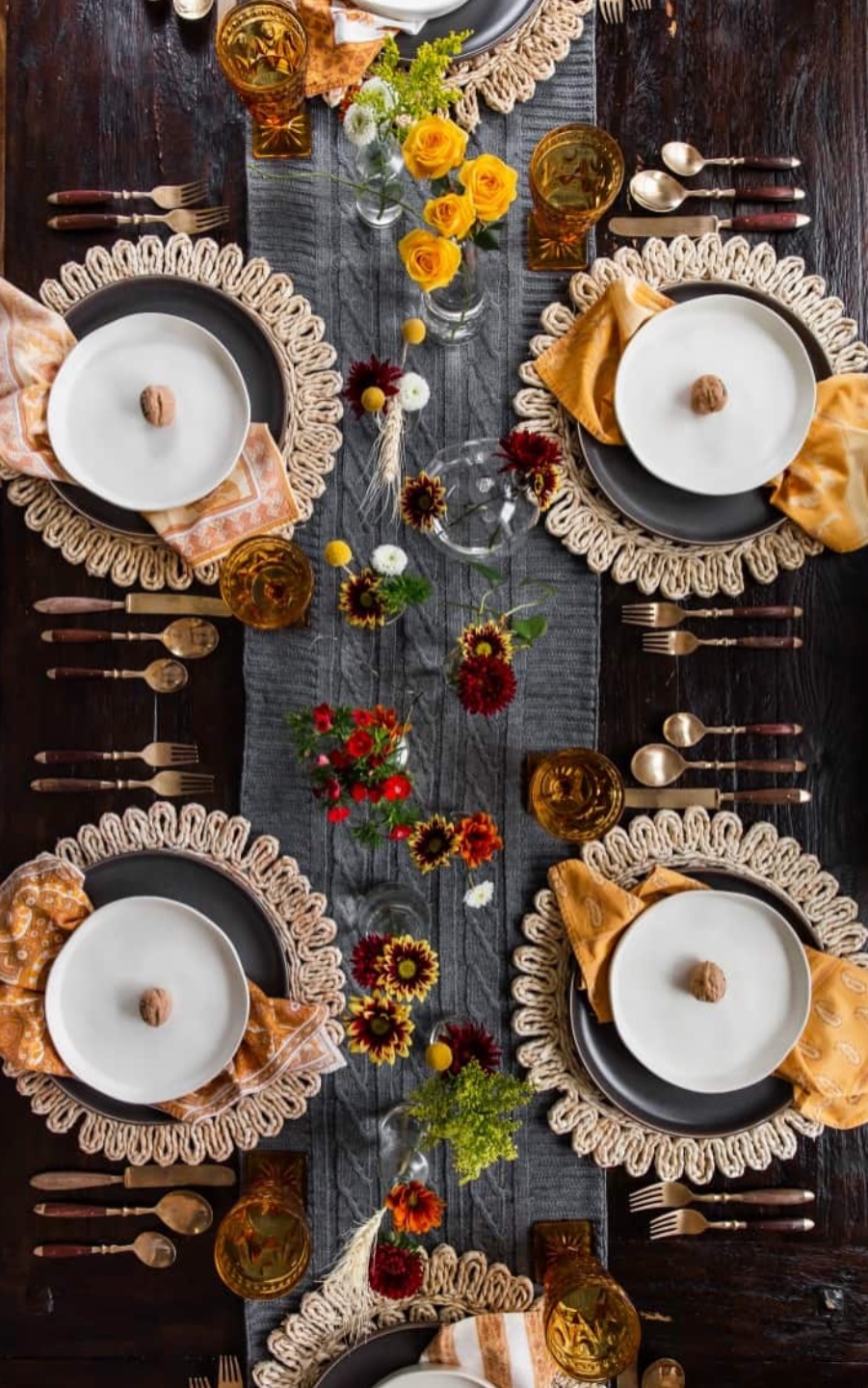 A Traditional Thanksgiving Tablescape with a Modern Feel featured by top NC lifestyle blogger, I'm Fixin' To