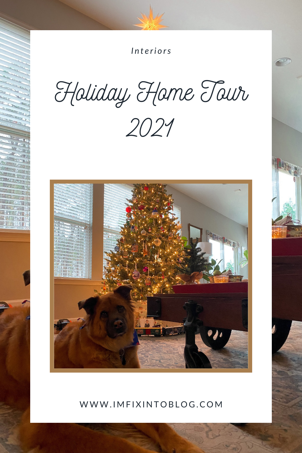 Holiday Home Tour 2021 by top NC lifestyle blogger, I'm Fixin' To