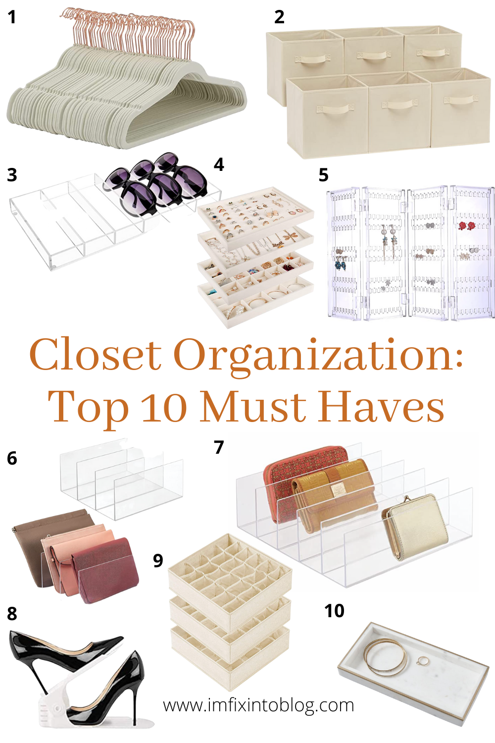 Must haves for closet organization featured by top NC lifestyle blogger, I'm Fixin' To