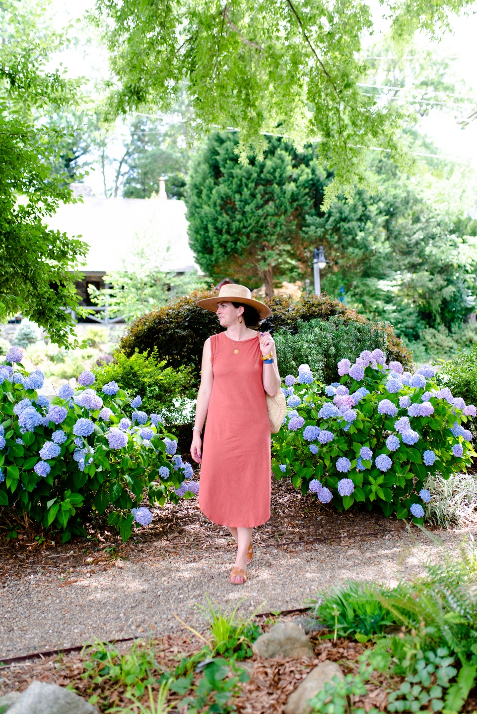 woman sharing Everything I Wore June & July 2022 including a j. crew dress woman sharing Everything I Wore June & July 2022 including a j. crew dress