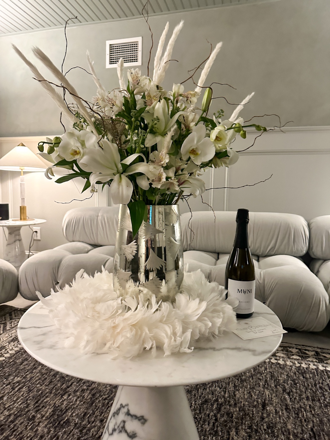 flowers and drinks when Throwing Your Own Birthday Party 