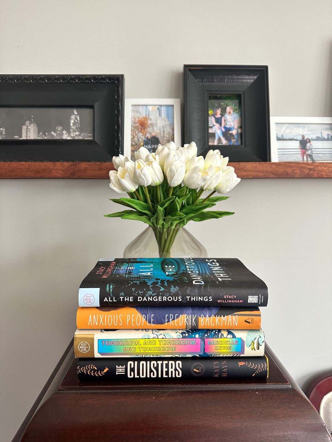 a stack of books