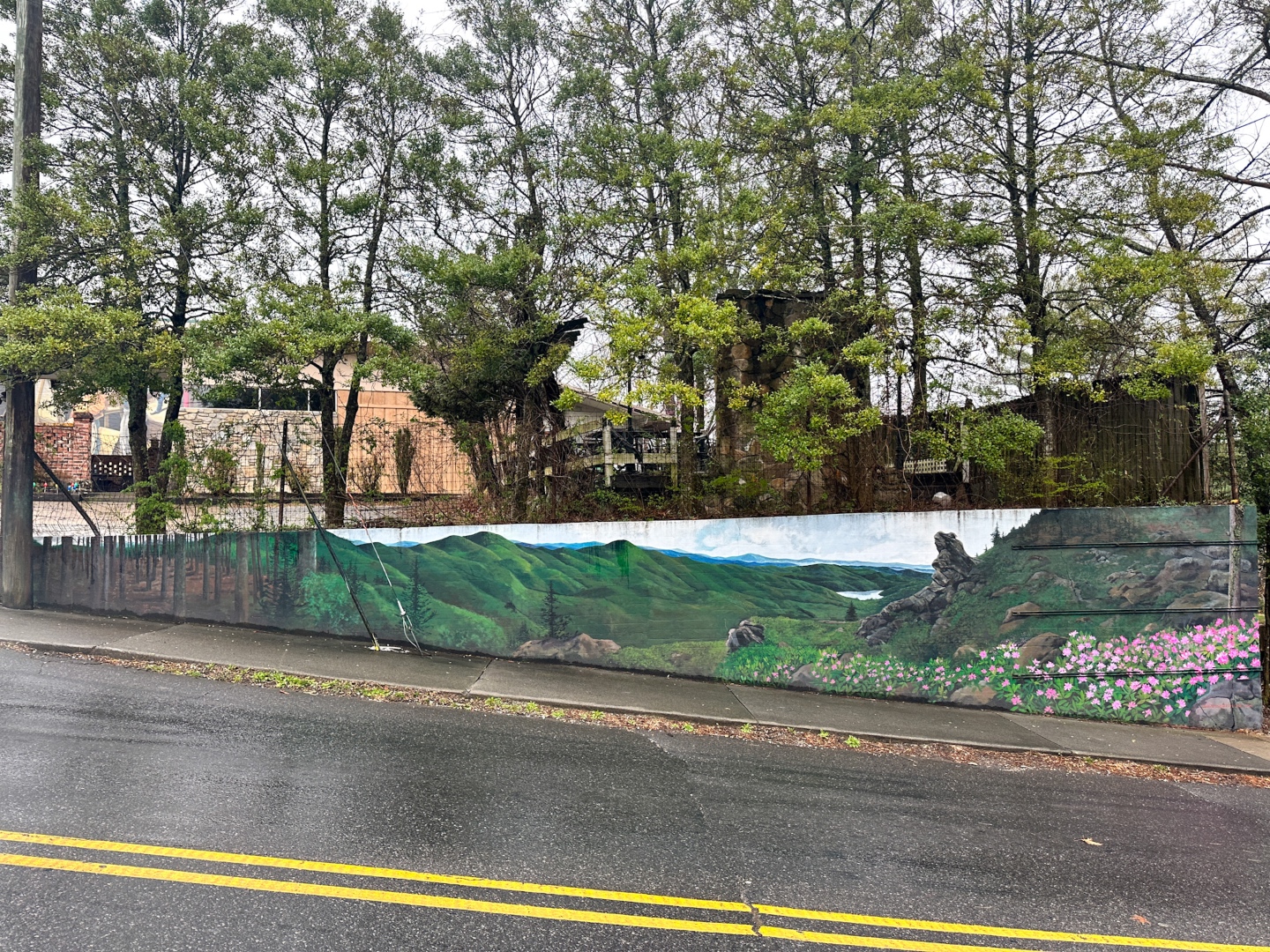mural near the street