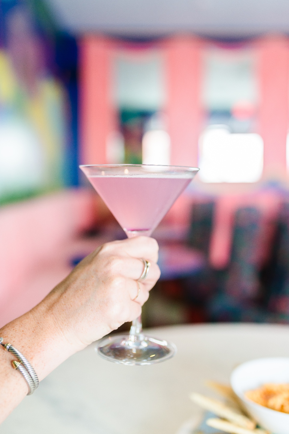 Violet cocktail