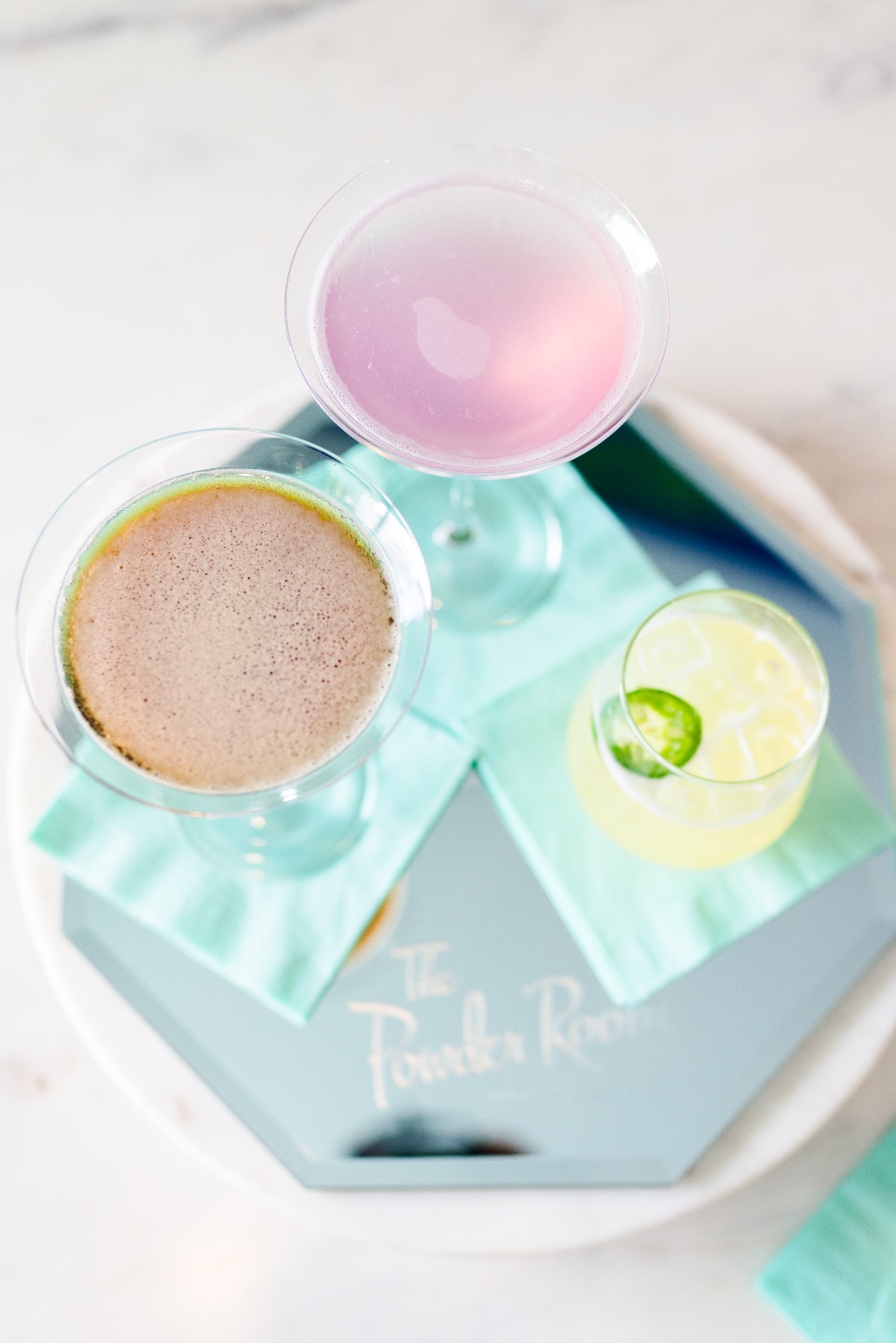 The Powder Room cocktails