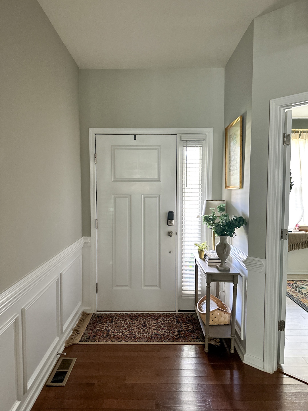 vintage rug 4 Ways We Updated Our Foyer - vintage rug