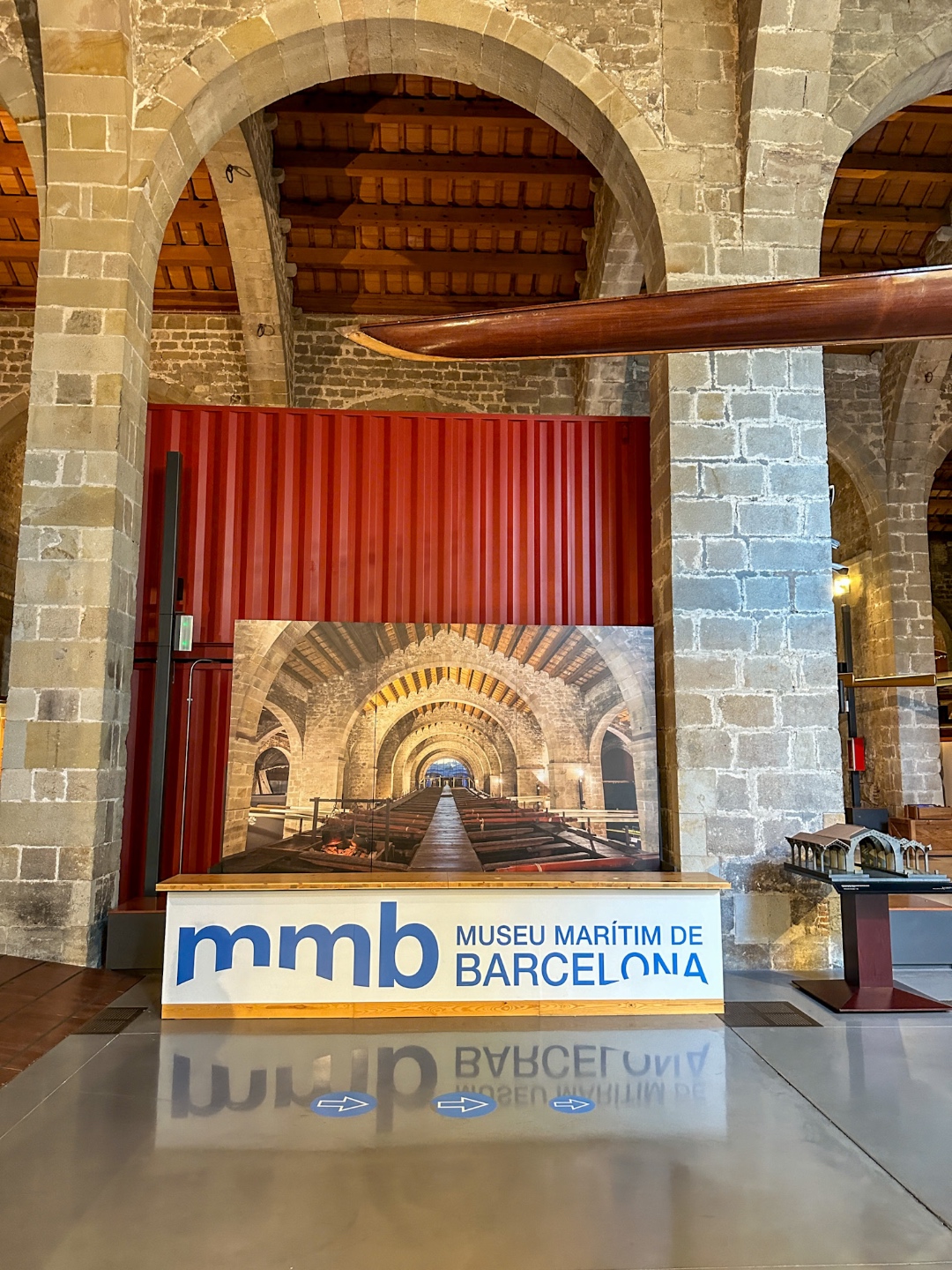 inside Museu Marítim de Barcelona