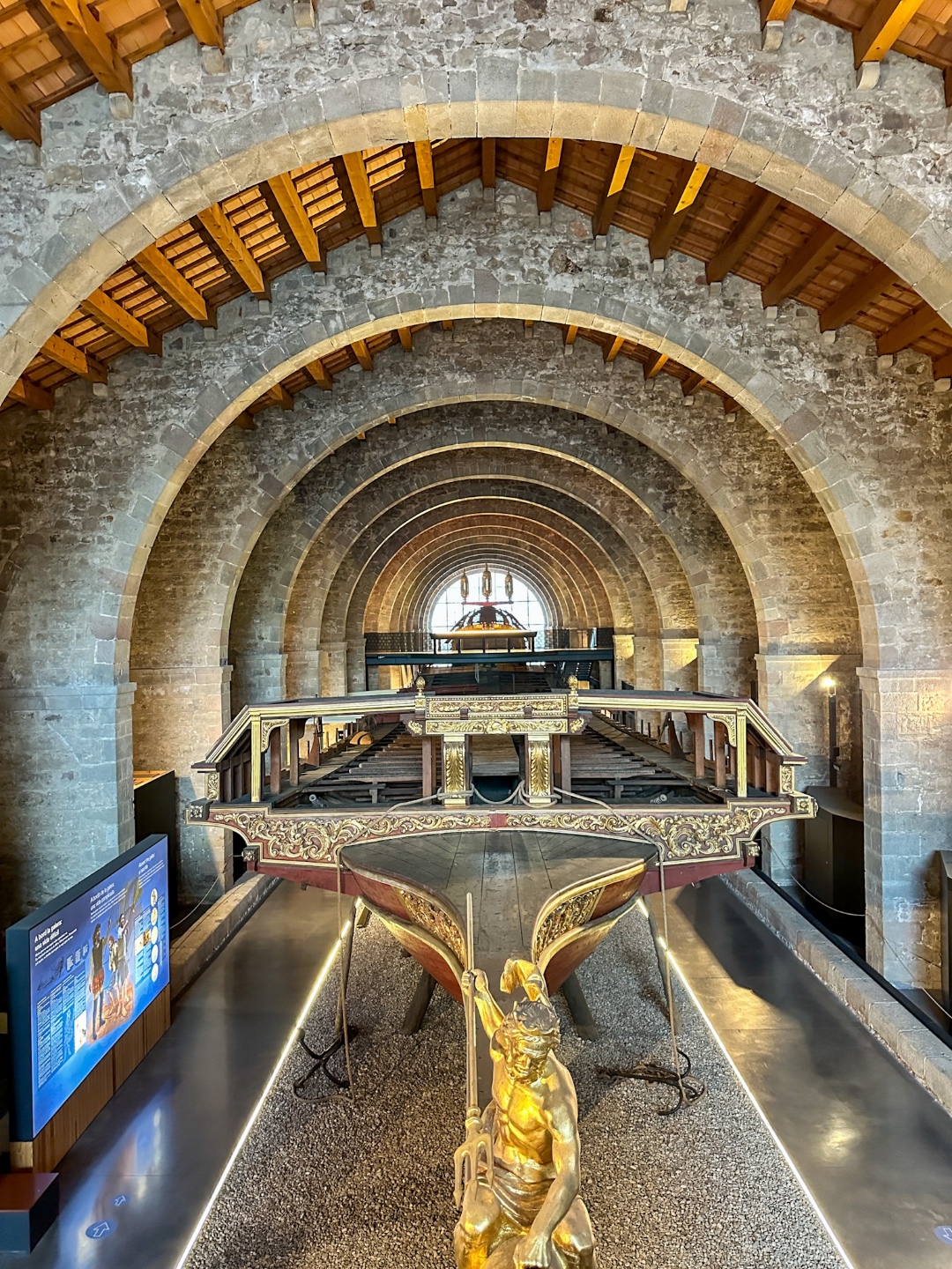 inside Museu Marítim de Barcelona