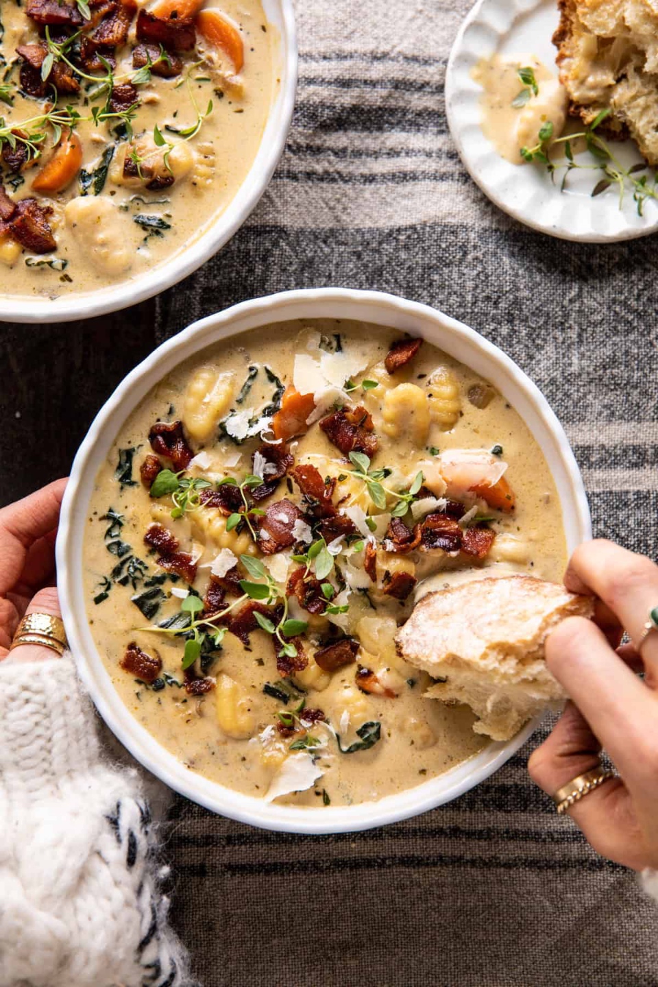 Creamy Gnocchi Soup with Rosemary Bacon Creamy Gnocchi Soup with Rosemary Bacon
