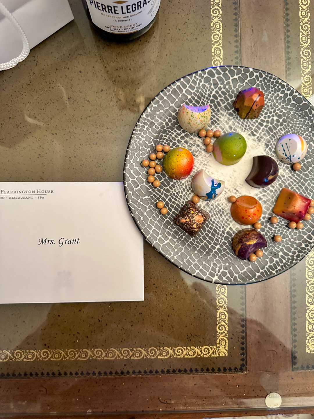 Fearrington House Inn chocolates