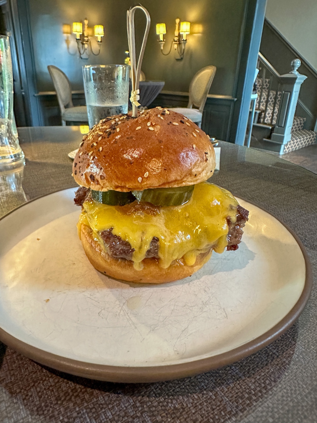 Fearrington House Bar burger