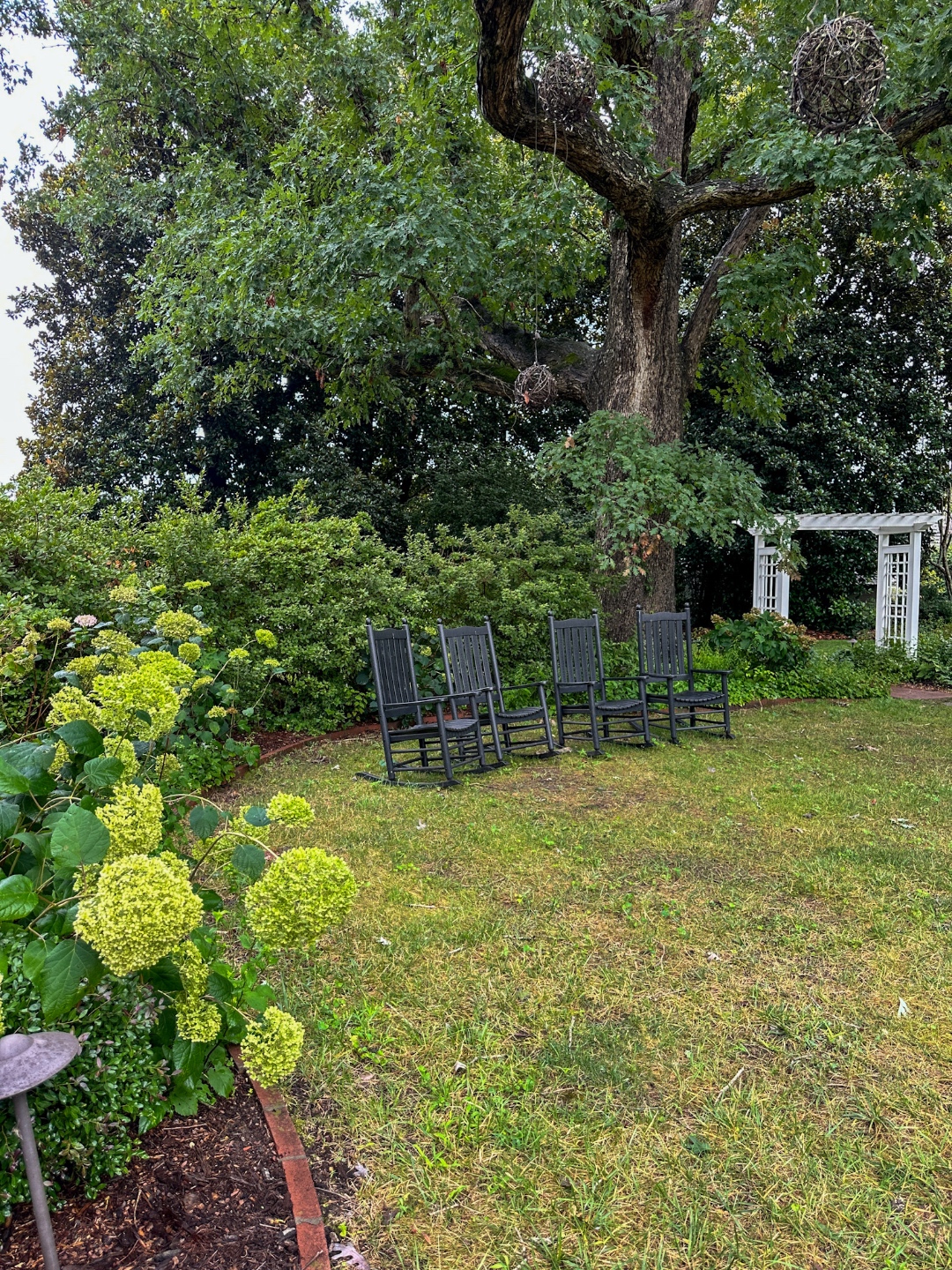 chairs in the gardens